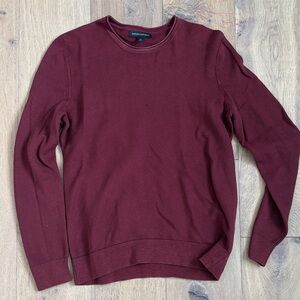Banana Republic Men's Deep Red Crewneck Sweater